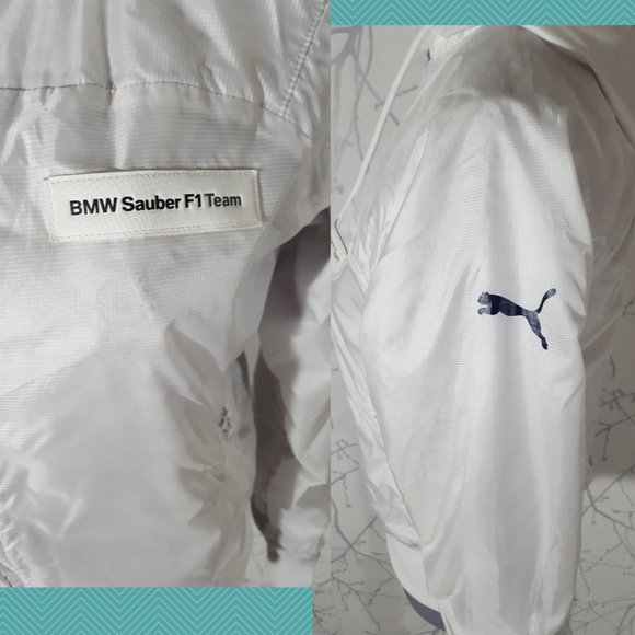 Puma BMW F1 Sauber Team White Full Zip Hoodie - Picture 2 of 5
